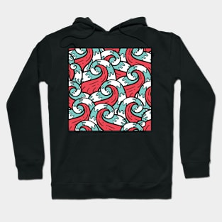 Funky Waves Pattern Hoodie